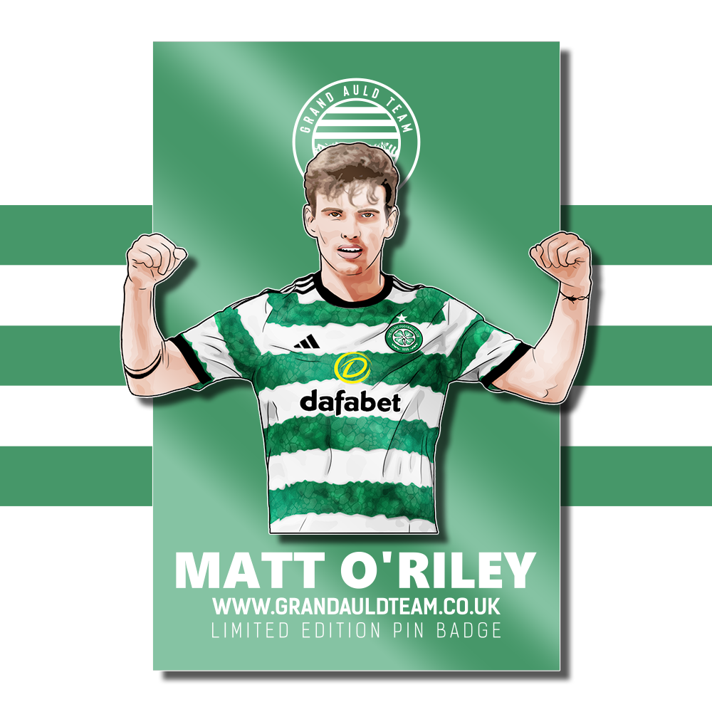 Matt O'Riley - Pin badge + free stickers