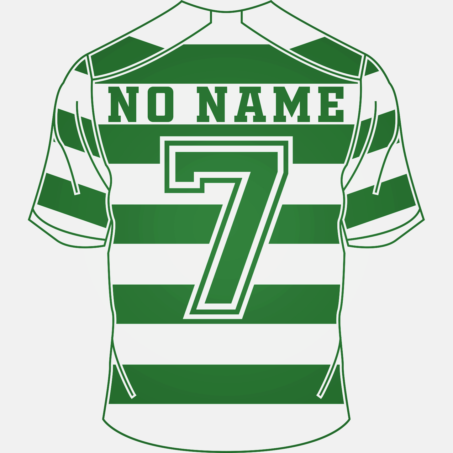 Custom name Hooped shirt - bauble + free stickers