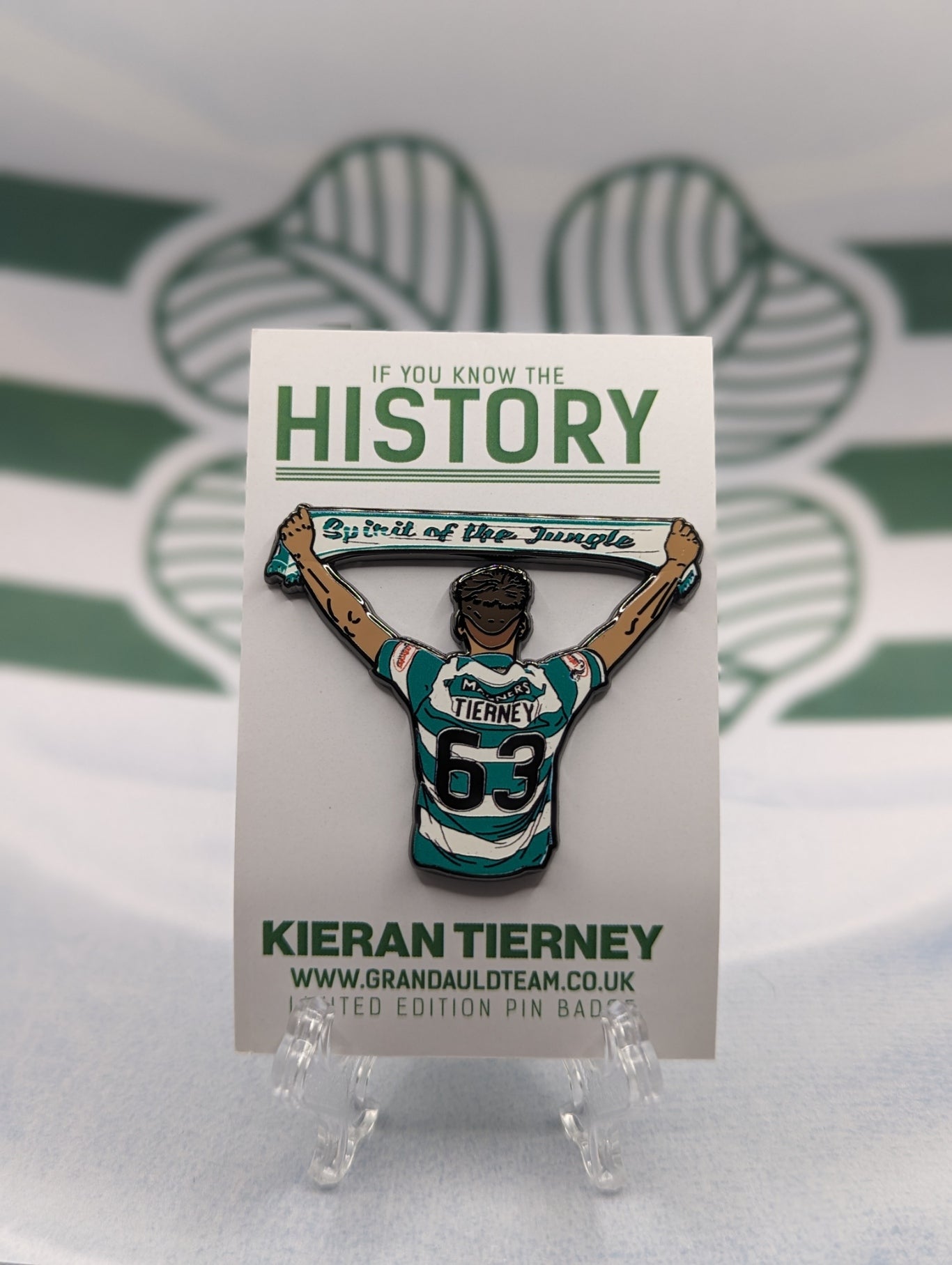 History Kieran Tierney - Pin badge