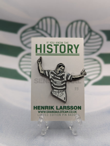 History Henrik Larsson - Pin badge