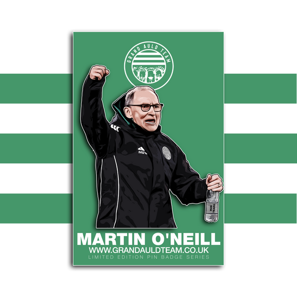Martin O'Neill pin badge + free stickers